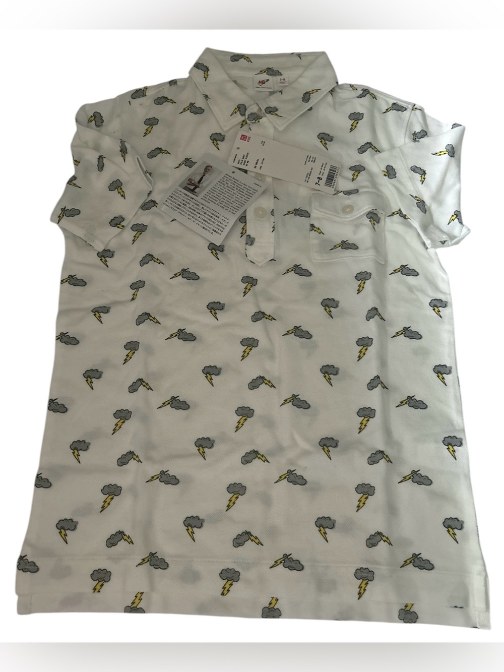 🌸 Uniqlo X Michael Bastian 🌸 7-8 years🌸 Boys Polo Shirt Short Sleeve White 🌸